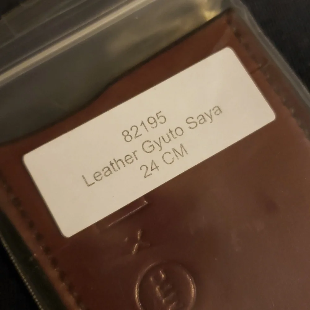 💥BUY 5 GET 3 FREE Leather Knife Saya Cover for Gyuto Knife 240mm (9.4